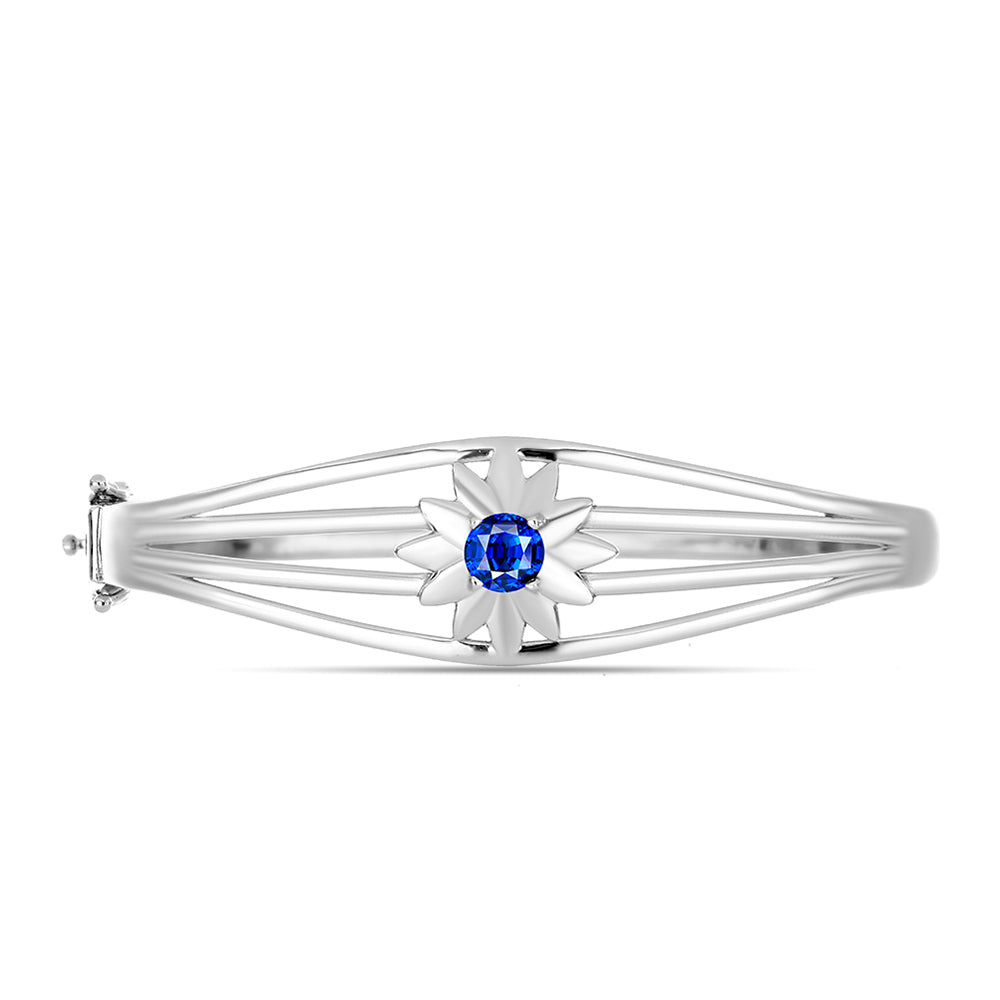 Brazalete de Plata con Zafiro Azul Australiano 3 
