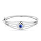 Brazalete de Plata con Zafiro Azul Australiano