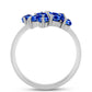 Anillo de Plata con Zafiro Azul Australiano
