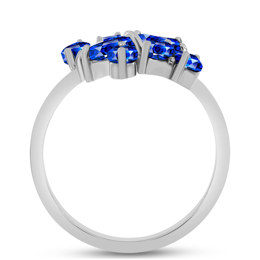 Anillo de Plata con Zafiro Azul Australiano 6 
