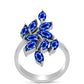 Anillo de Plata con Zafiro Azul Australiano