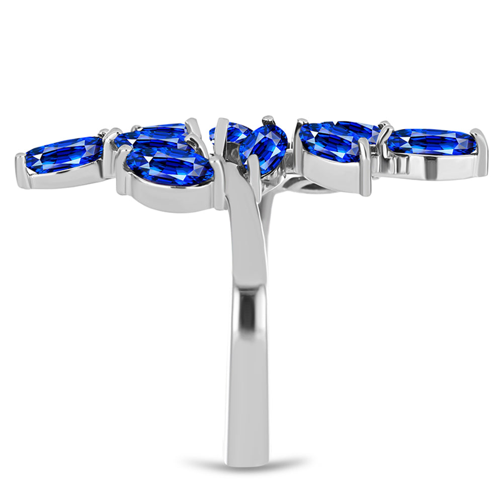 Anillo de Plata con Zafiro Azul Australiano