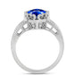 Anillo de Plata con Zafiro Azul Australiano