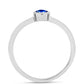 Anillo de Plata con Zafiro Azul Australiano