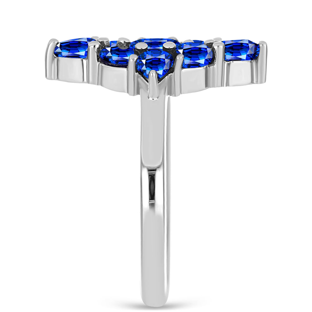 Anillo de Plata con Zafiro Azul Australiano