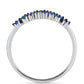 Anillo de Plata con Zafiro Azul Australiano