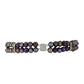 Pulsera de Plata Bañada en Oro con Perla Negra de Agua dulce y Topacio Blanco