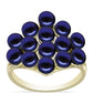 Anillo de Plata Bañada en Oro con Perla Negra de Agua dulce