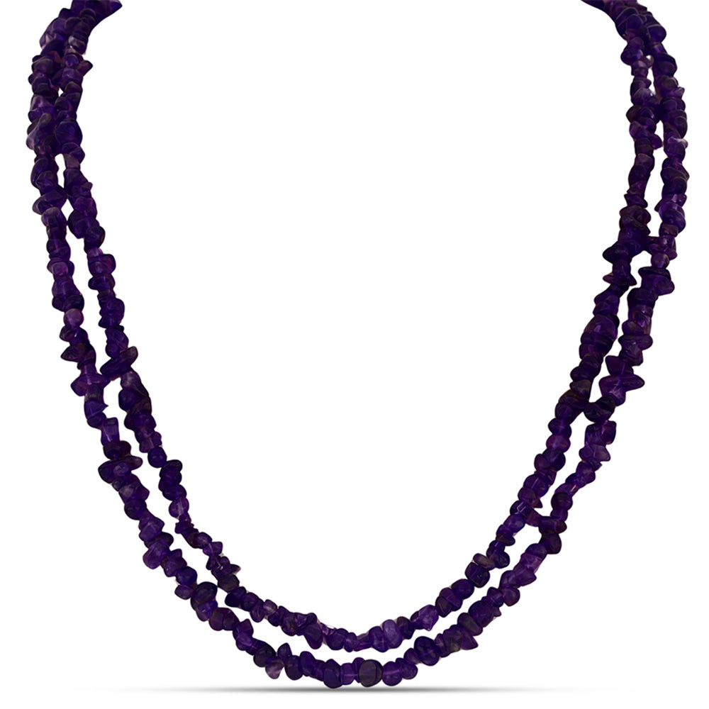 Conjunto Pepita con Ágata Púrpura ( Collar +Pulsera )
