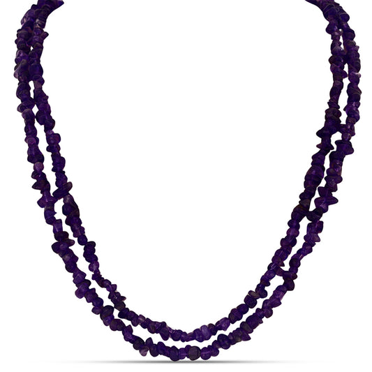 Conjunto Pepita con Ágata Púrpura ( Collar +Pulsera )