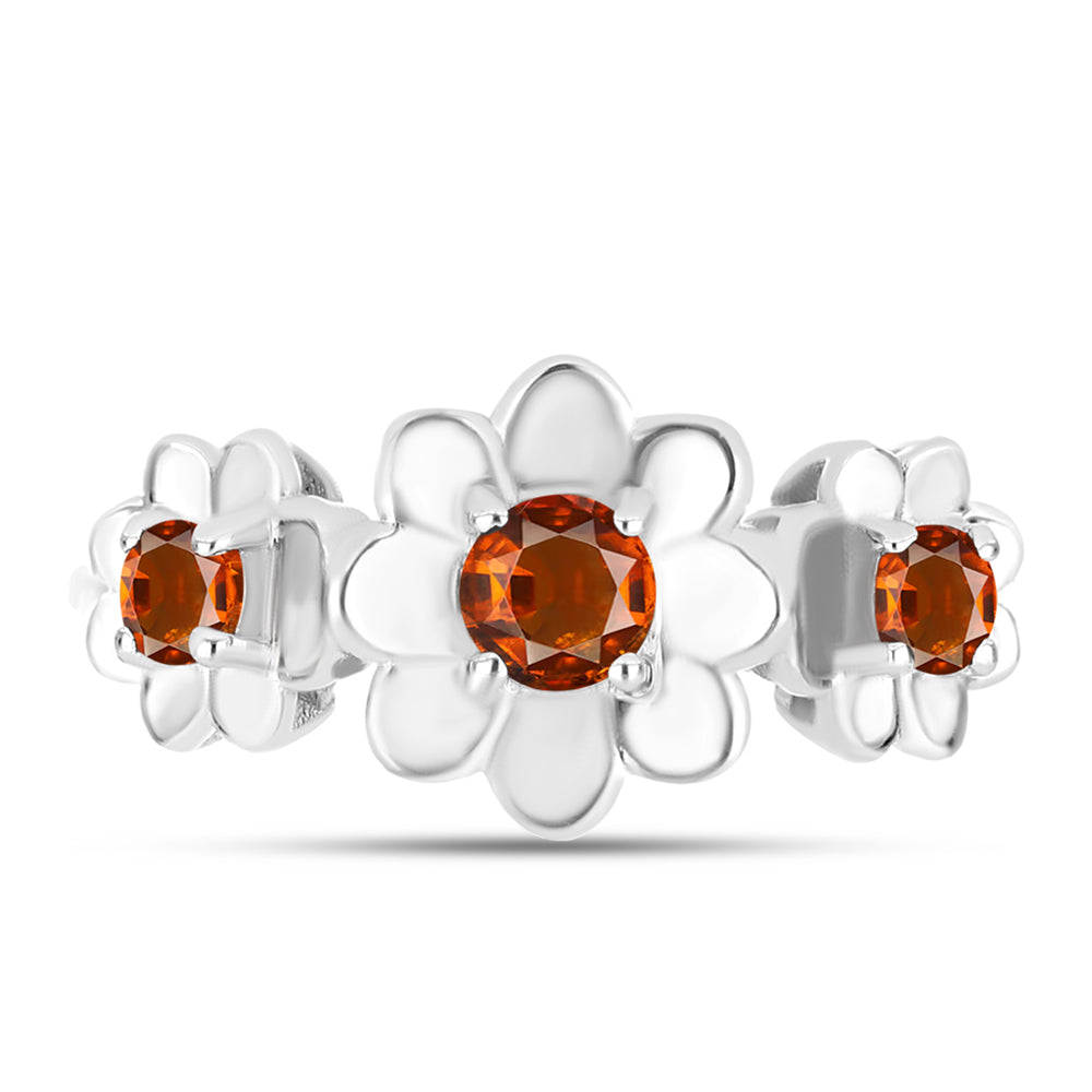 Anillo de Plata con Citrino de Madeira 1 