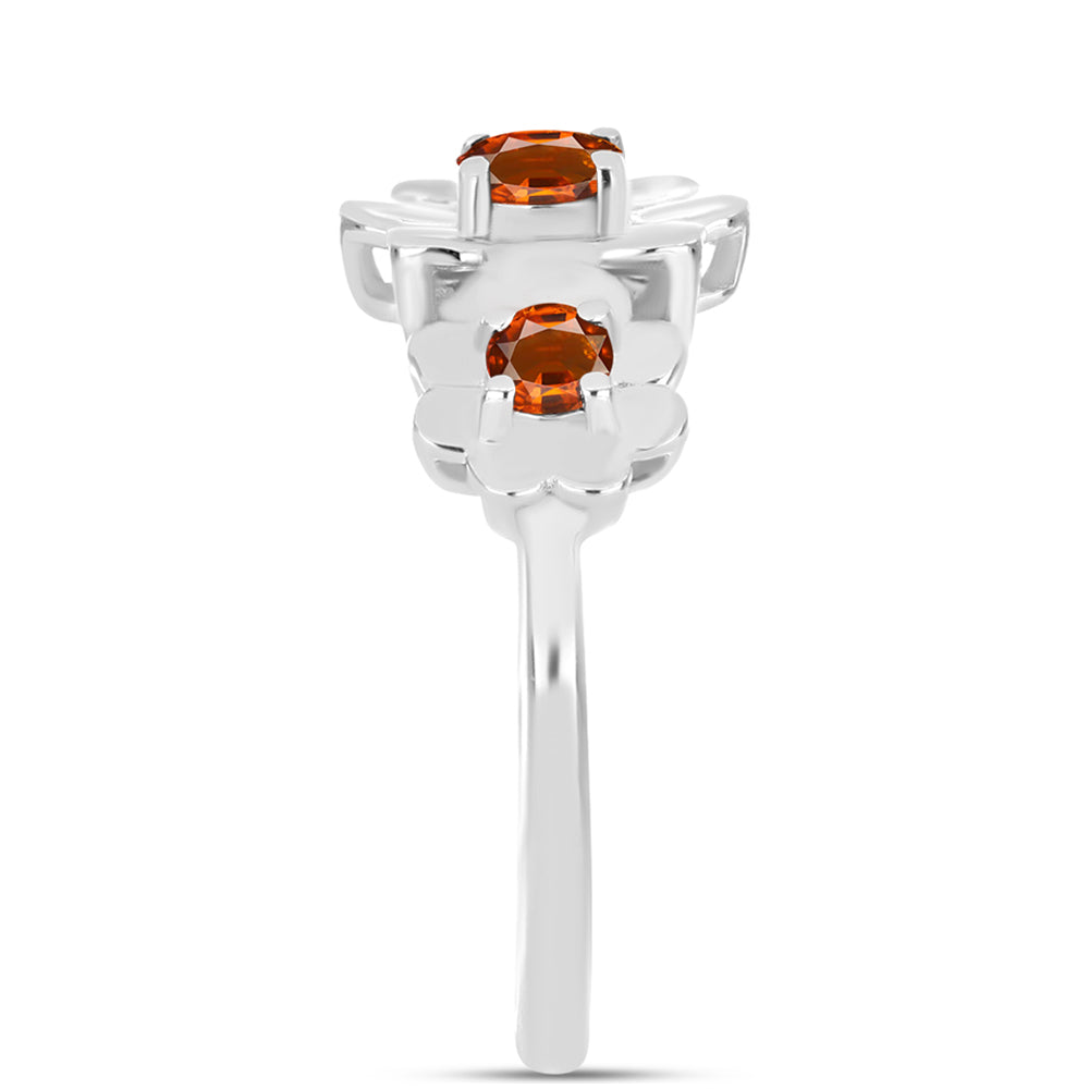 Anillo de Plata con Citrino de Madeira
