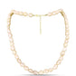 Collar de Plata Bañada en Oro con Perla de agua dulce melocotón