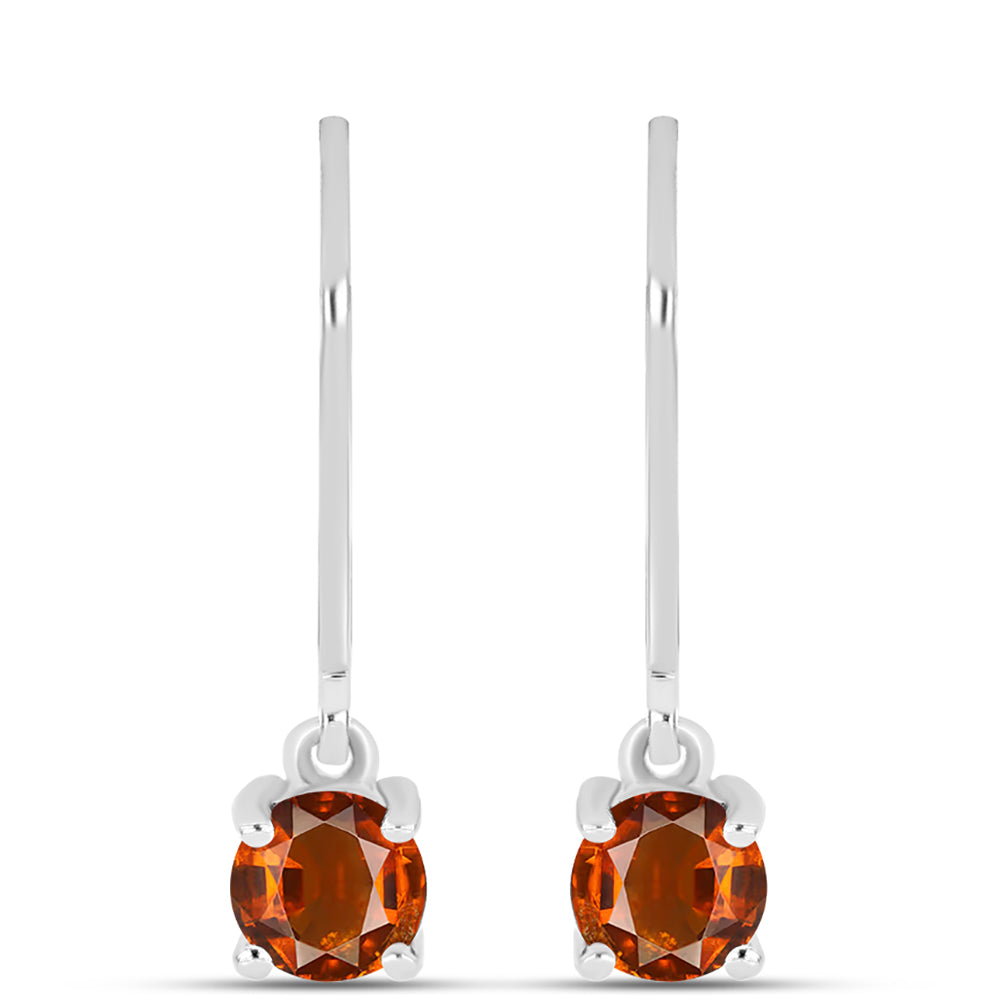 Pendientes de Plata con Citrino de Madeira