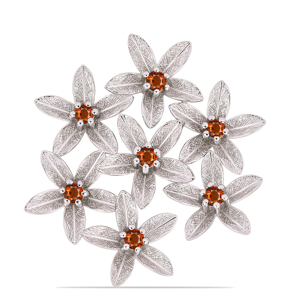 Broche de Plata con Citrino de Madeira 3 
