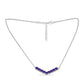 Collar de Plata con Amatista de Marruecos