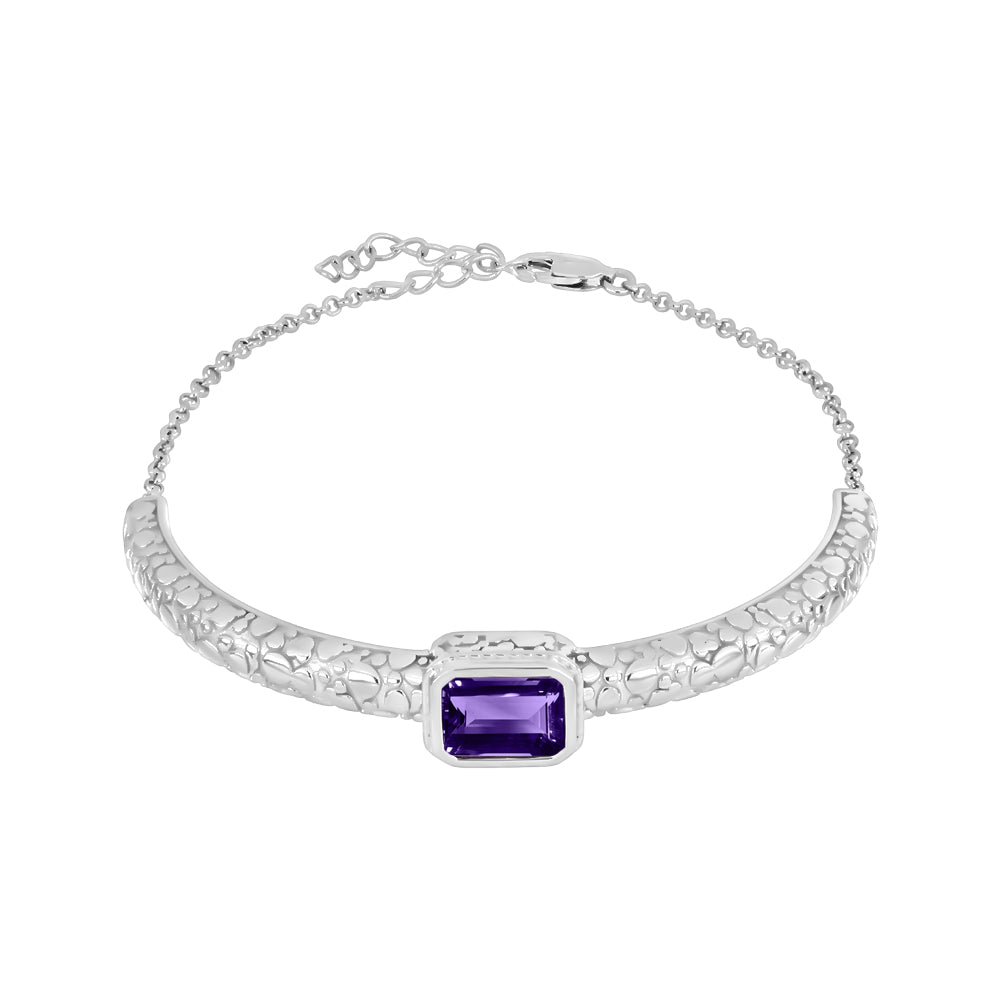 Pulsera de Plata con Amatista de Marruecos 1 