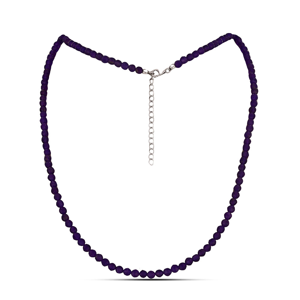 Collar de Plata con Amatista de Marruecos