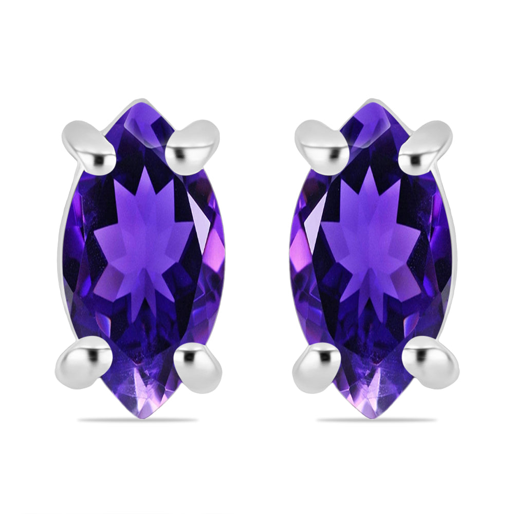 Conjunto de Plata con Amatista de Marruecos ( Pendientes +Anillo +Colgante ) 2 
