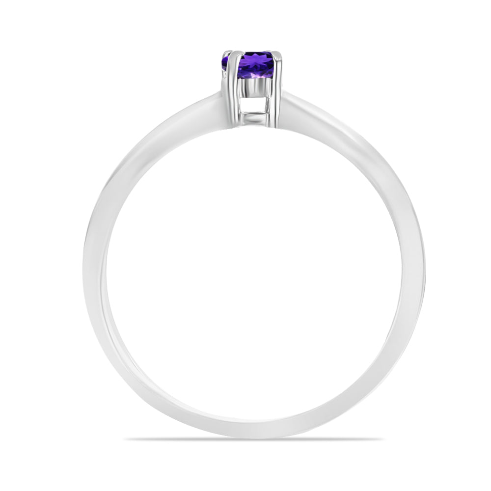 Conjunto de Plata con Amatista de Marruecos ( Pendientes +Anillo +Colgante )