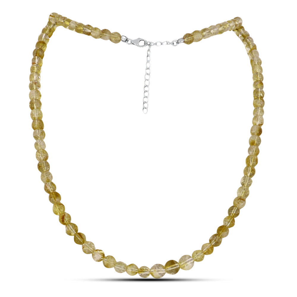 Collar de Plata con Citrino de Río del Oro