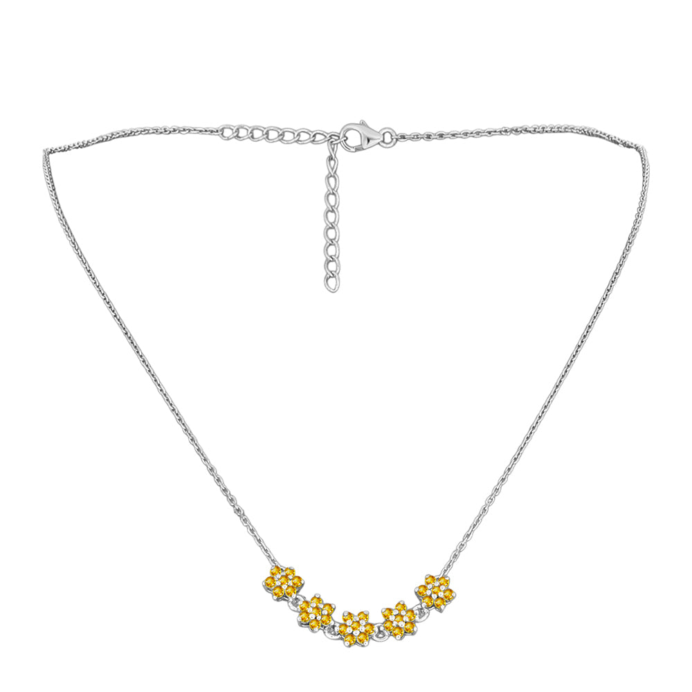 Collar de Plata con Citrino de Río del Oro 2 