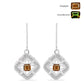 Pendientes de Plata con Zultanita de Anatolia certificado y cultivado en laboratorio y Topacio Blanco