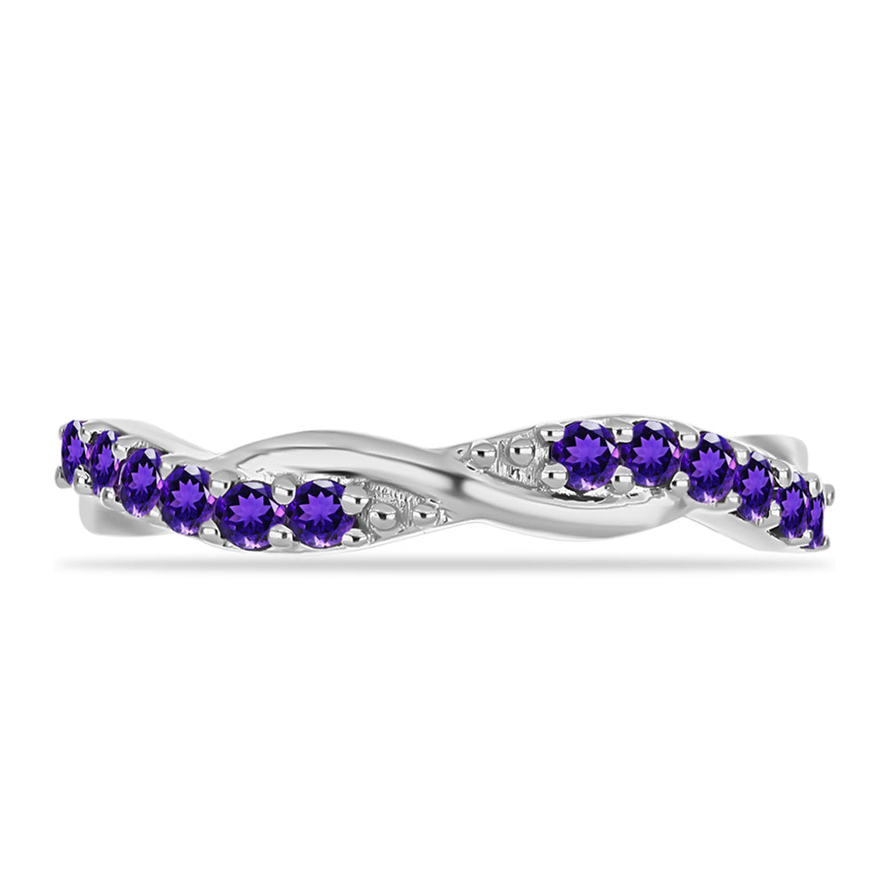 Anillo de Plata con Amatista de Marruecos