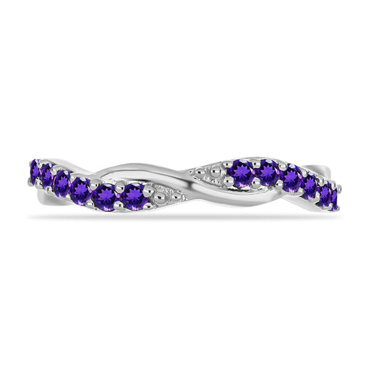 Anillo de Plata con Amatista de Marruecos