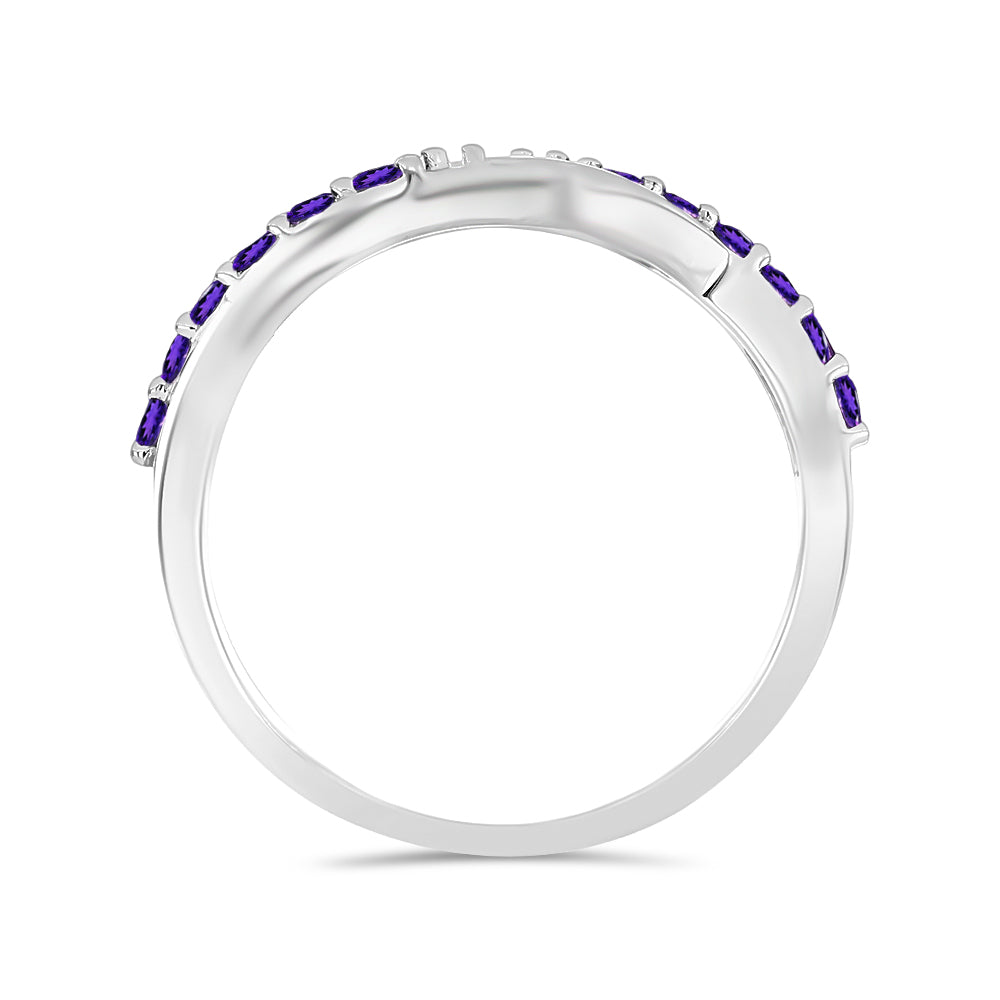 Anillo de Plata con Amatista de Marruecos