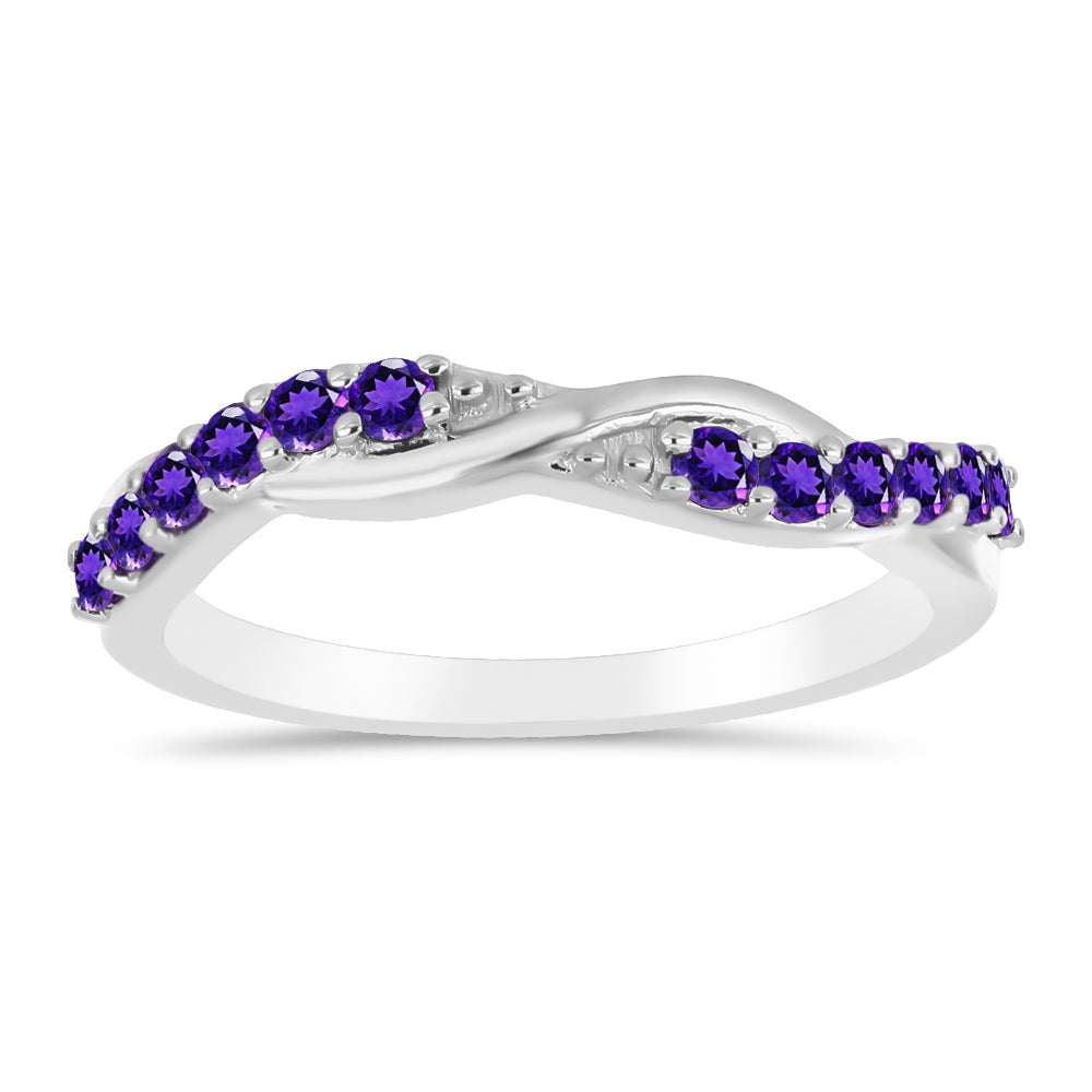 Anillo de Plata con Amatista de Marruecos