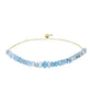 Pulsera de Plata Bañada en Oro con Larimar