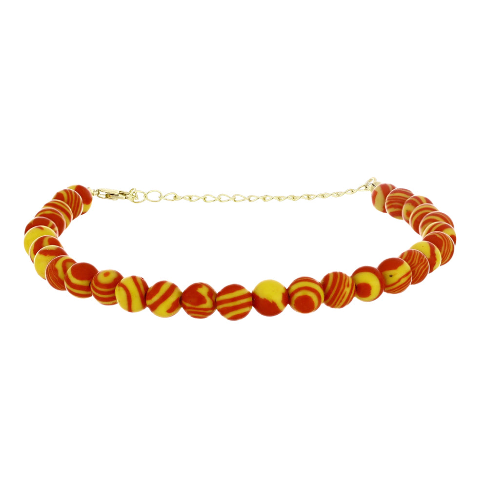 Pulsera de Plata Bañada en Oro con Turquesa de Mohave 1 