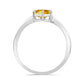 Anillo de Plata con Citrino de Río del Oro