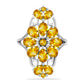 Anillo de Plata con Citrino de Río del Oro
