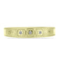 Anillo de Plata Bañada en Oro con Diamante blanco