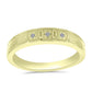 Anillo de Plata Bañada en Oro con Diamante blanco