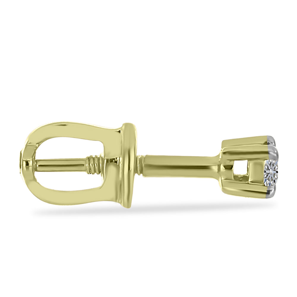 Conjunto de Plata Bañada en Oro con Diamante blanco y Rubí de Madagascar ( Pendientes ) 13 