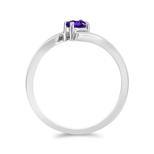 Anillo de Plata con Amatista de Marruecos