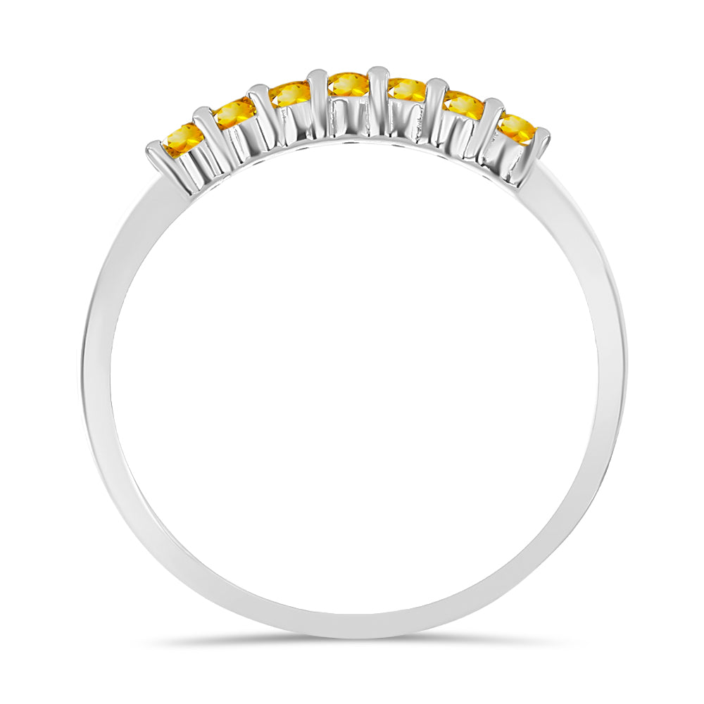 Anillo de Plata con Citrino de Río del Oro 2 