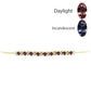 Pulsera de Plata Bañada en Oro con Granate Bekily Multicolor y Topacio Blanco