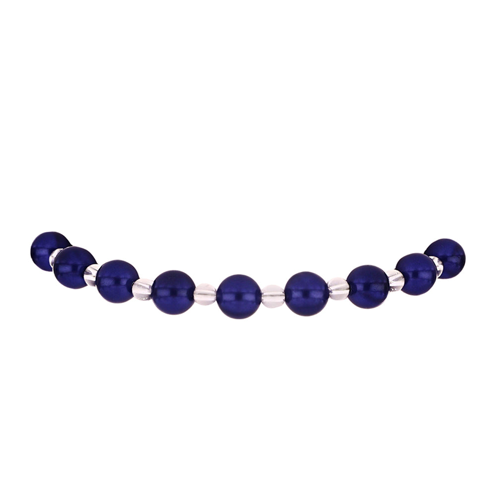 Pulsera de Plata Bañada en Oro con Perla Negra de Agua dulce 2 