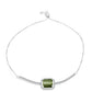 Pulsera de Plata con Ojo de Gato Verde de Antananarivo y Topacio Blanco
