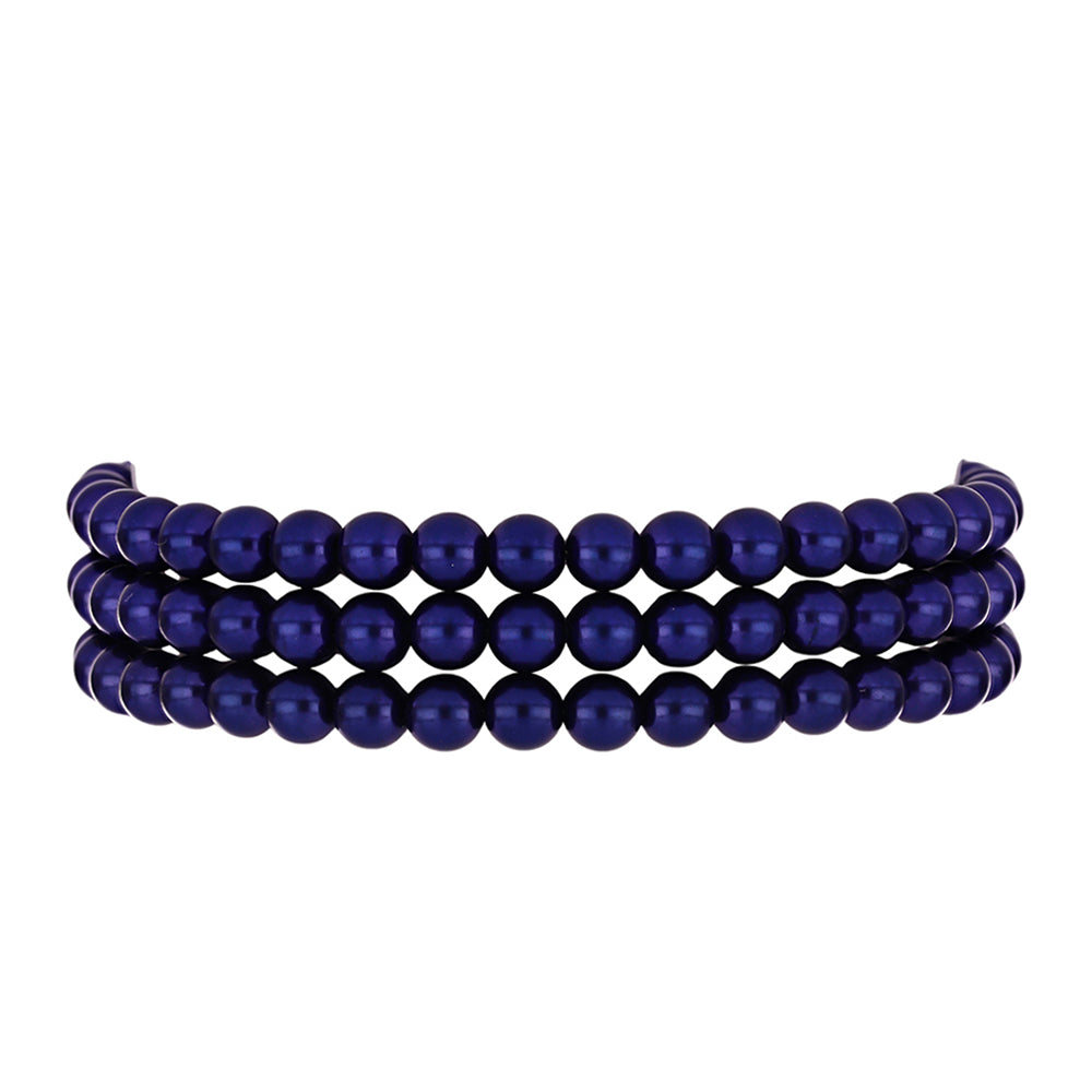 Pulsera de Plata Bañada en Oro con Perla Negra de Agua dulce 1 
