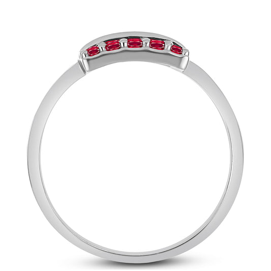 Anillo de Plata con Rubí de Madagascar