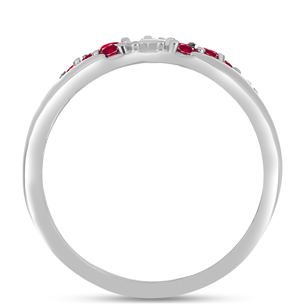 Anillo de Plata con Rubí de Madagascar