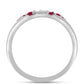 Anillo de Plata con Rubí de Madagascar