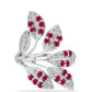 Anillo de Plata con Rubí de Madagascar y Topacio Blanco