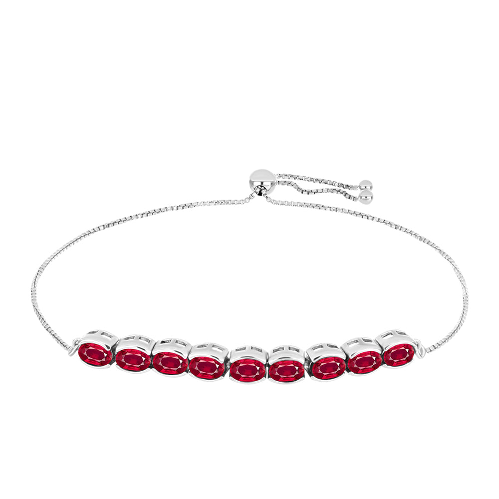 Pulsera de Plata con Rubí de Madagascar