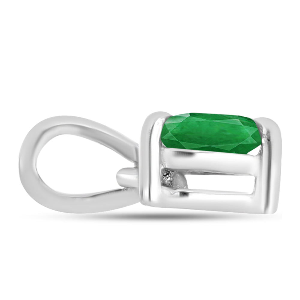 Colgante de Plata con Esmeralda de Zambia 2 